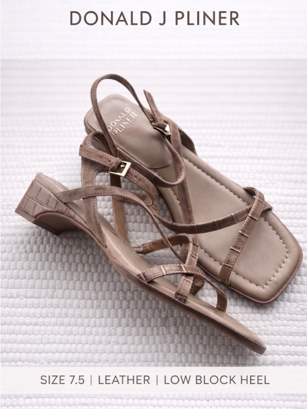 Donald J. Pliner Women's Tan Strappy Sandals